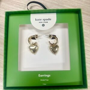 Kate Spade Gold Heart Earrings